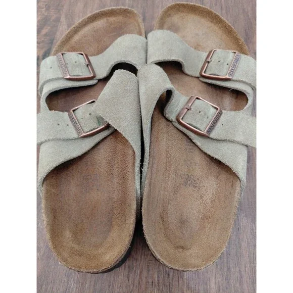 Birkenstock Arizona Suede Soft Footbed Sandals Women's Sz 40EU 9US Regul - Picture 8 of 13